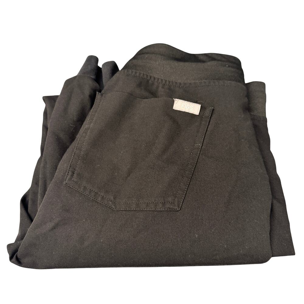 Figs Scrub Pants Womens Small Zamora Jogger Black + Pockets Comfy 28" Inseam